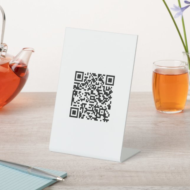 Signe De Table Entreprise de code QR personnalisé (In SItu)