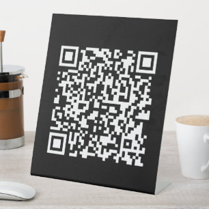 Signe De Table Entrer l'URL et créer un code QR numérisable   Bla