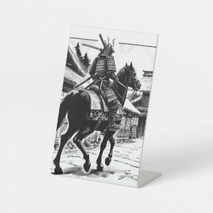 Signe De Table Epic Samurai Rider Manga Art Imprimer