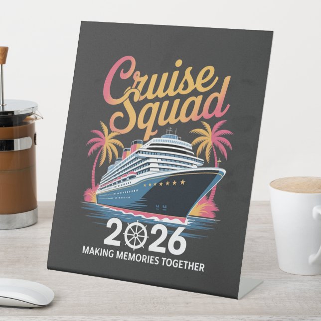 Signe De Table Équipe de croisière Vacances d'été 2026 (In SItu)