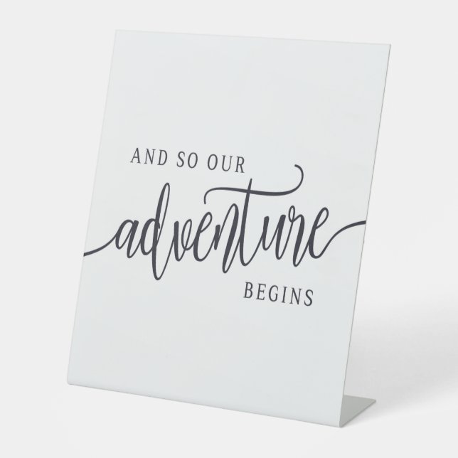 Signe De Table Et Donc Notre Aventure Commence Moderne (Recto)