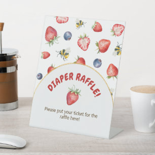 Signe De Table Été Berry Baby shower sucré Raffin de couche