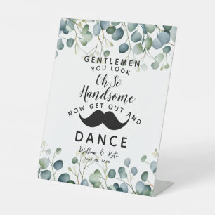 Signe De Table Eucalyptus feuillage GENTLEMEN SALLE DE BAINS mari