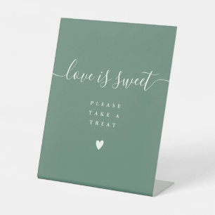 Signe De Table Eucalyptus Green Love Is Sweet Prenez Un Plat Favo