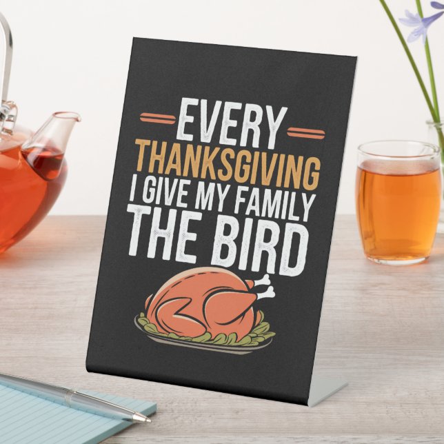 Signe De Table Every Thanksgiving (In SItu)