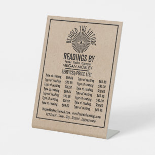 Signe De Table Eye of Providence, Psychic Reading Tarifs