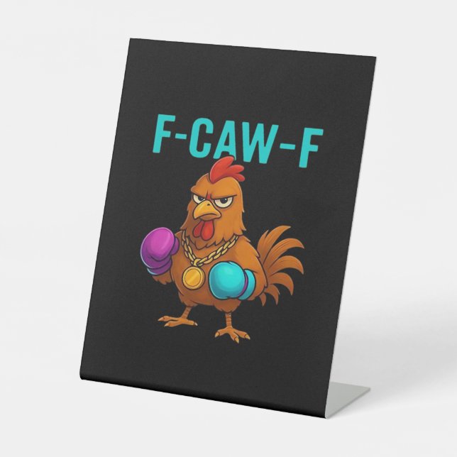 Signe De Table F-Caw-F Chicken Classic Minimal Clean (Recto)