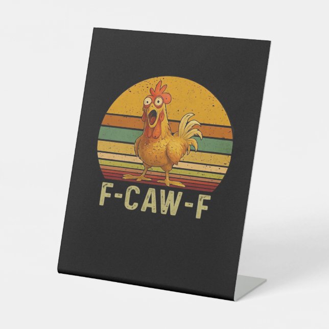 Signe De Table F-Caw-F Chicken Essential Retro Classic (Recto)