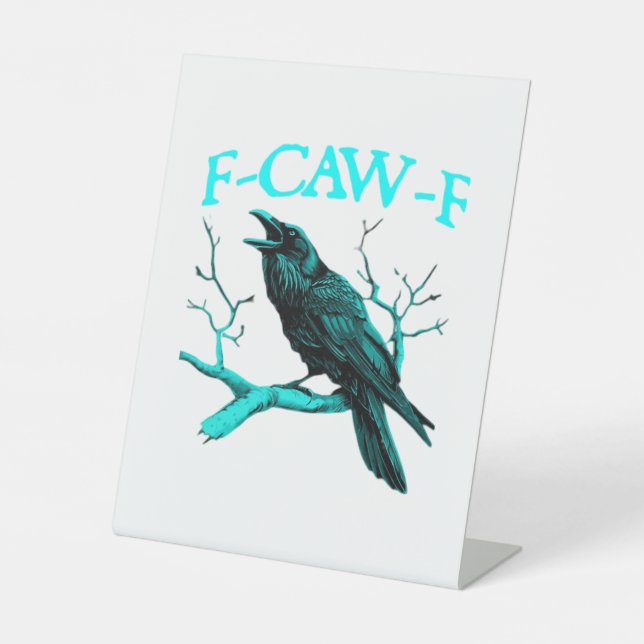 Signe De Table F-Caw-F Classique Drôle Tendance (Recto)