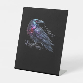 Signe De Table F-Caw-F Corbeau Style Rétro Classique