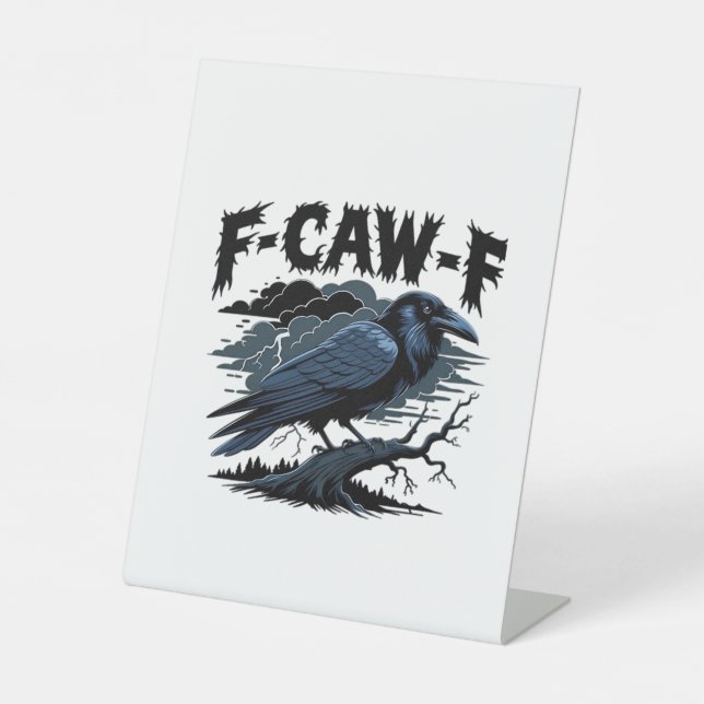Signe De Table F-Caw-F Crow Essential Retro Classic (Recto)