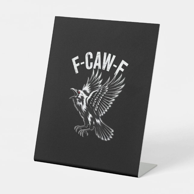 Signe De Table F-Caw-F Crow Retro Classic (Recto)