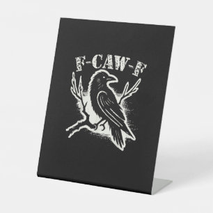 Signe De Table F-Caw-F Drôle de Corbeau Vintage Corbeau Humour Sa