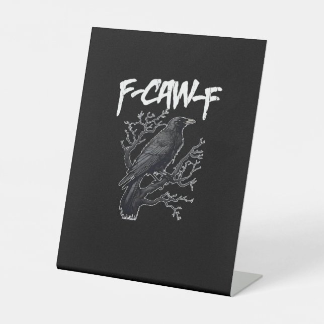 Signe De Table F-Caw-F Funny Crow Minimal Clean (Recto)