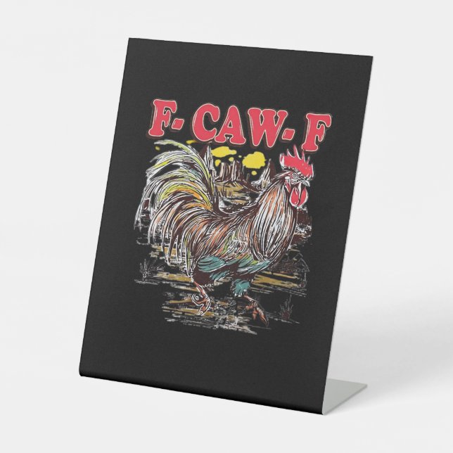 Signe De Table F-Caw-F Hei Hei Moana Coq Classique Drôle Graphiqu (Recto)