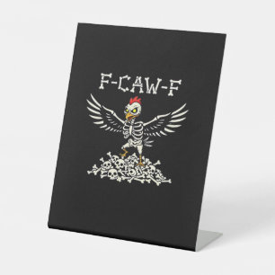 Signe De Table F Caw F Poulet Drôle Halloween Cool Style Unique