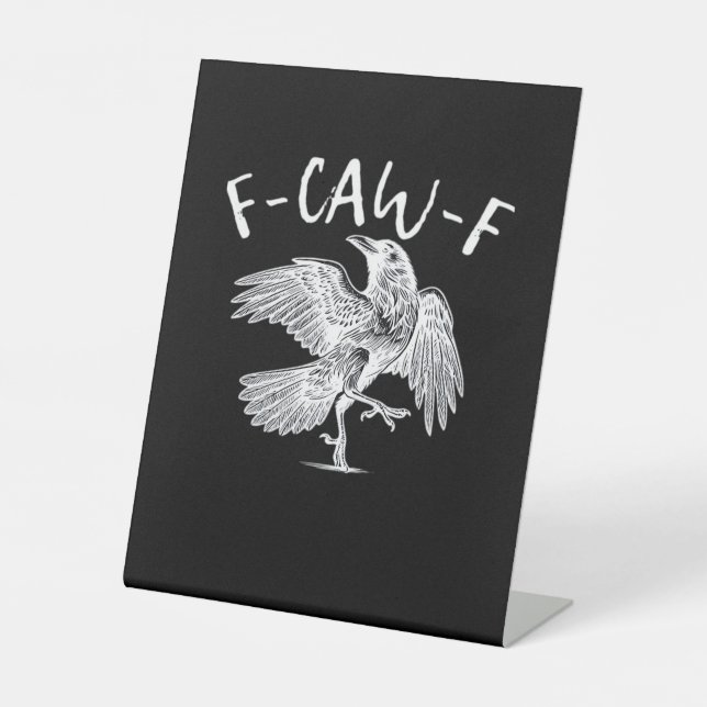Signe De Table F-Caw-F Raven Retro Classic (Recto)