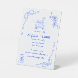 Signe De Table Faire-part de mariage naval fantaisiste français