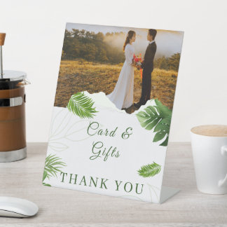 Signe De Table Faire-part de mariage tropical romantique