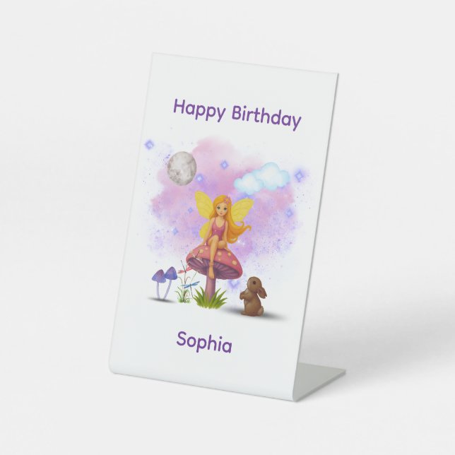 Signe De Table Fairy Garden Notebook Birthday Gift (Recto)
