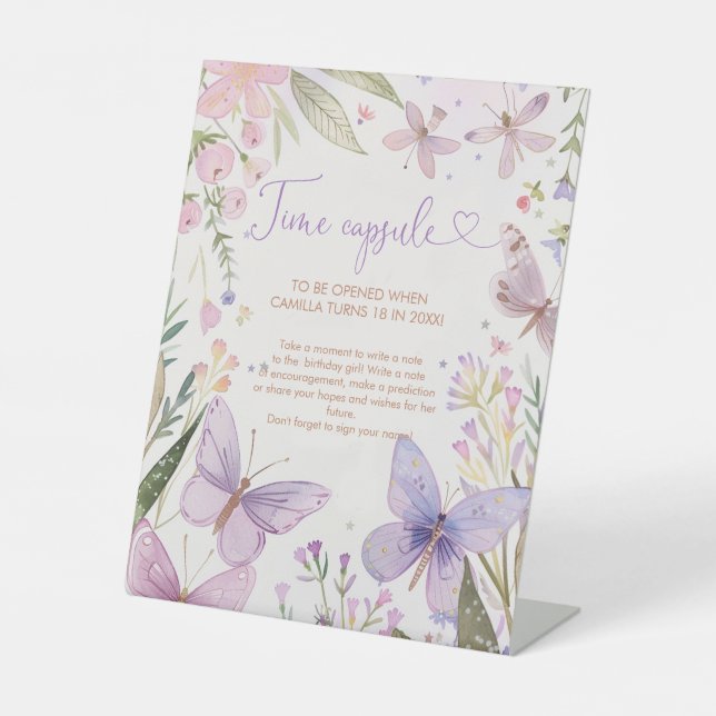 Signe De Table Fairy Premier anniversaire heure Capsule (Recto)