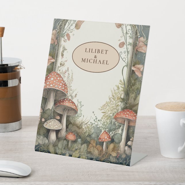 Signe De Table Fairycore Mushroom Goblincore Décor personnalisé c (In SItu)
