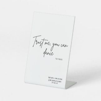 Signe De Table Faites-moi confiance You Can Dance - Alcool | Sign