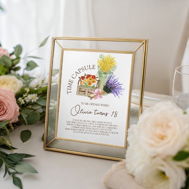 Signe De Table Farmer’s Market Time Capsule Sign (Créateur téléchargé)