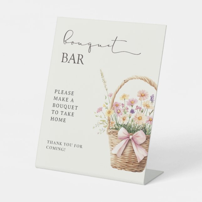 Signe De Table Farmers Market Floral Bridal Shower Bouquet Bar (Recto)