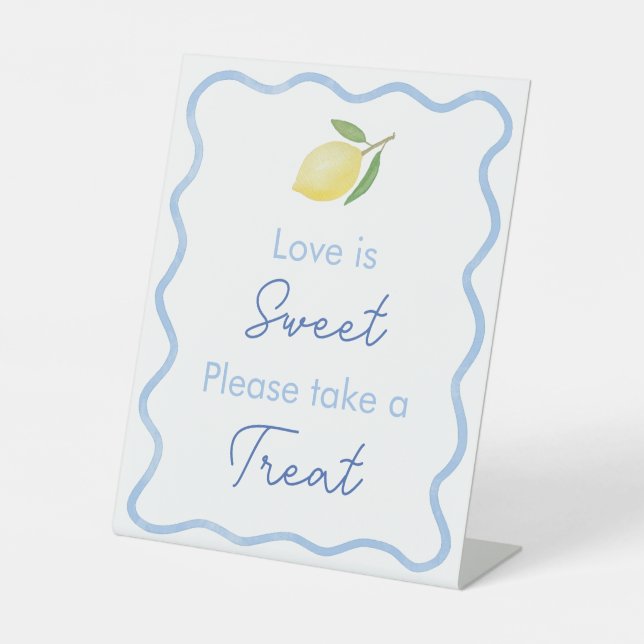 Signe De Table Faveur de Remise de Cadeaux de Mariage Love Is Swe (Recto)