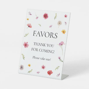 Signe De Table Faveur du fleur sauvage
