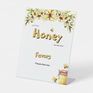 Signe De Table Faveurs de Baby Shower Abeille de Miel Florale