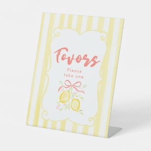 Signe De Table Faveurs de Baby Shower sur le thème des citrons po