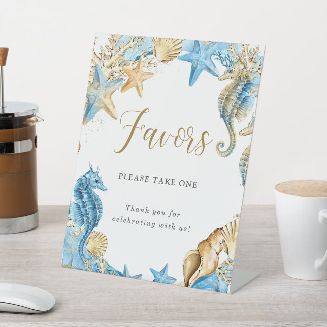 Signe De Table Faveurs de fête et douche sous la mer (In SItu)