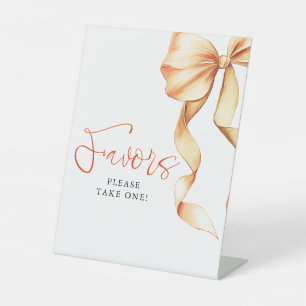Signe De Table Faveurs de mariage en terre cuite à ruban