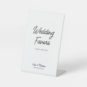 Signe De Table Faveurs de mariage S'il vous plaît prendre une fav