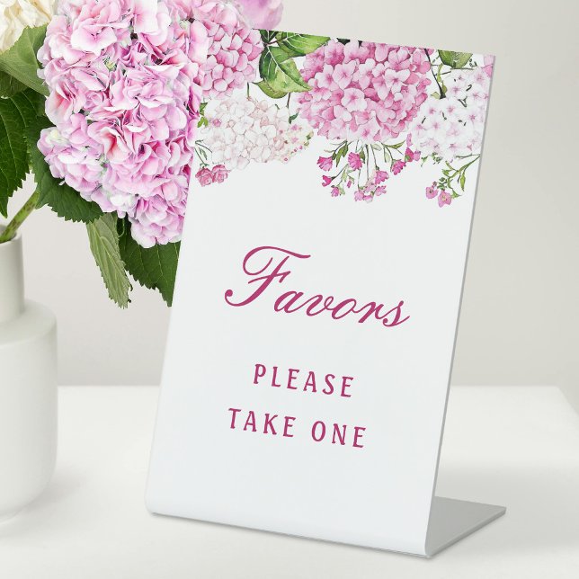 Signe De Table Faveurs d'hortensia rose (Créateur téléchargé)