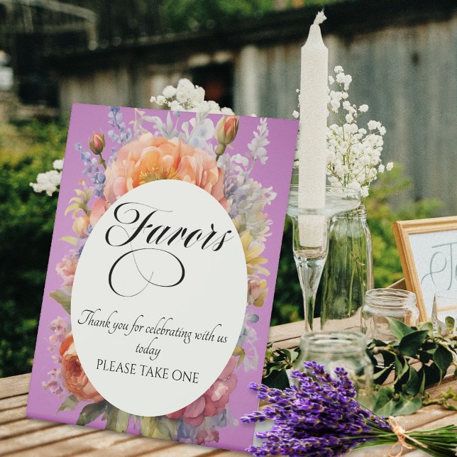 Signe De Table Faveurs Fleurs des champs - Lavande (Créateur téléchargé)