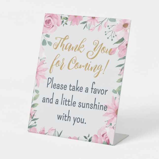 Signe De Table Faveurs L'amour est en Fleur (Recto)