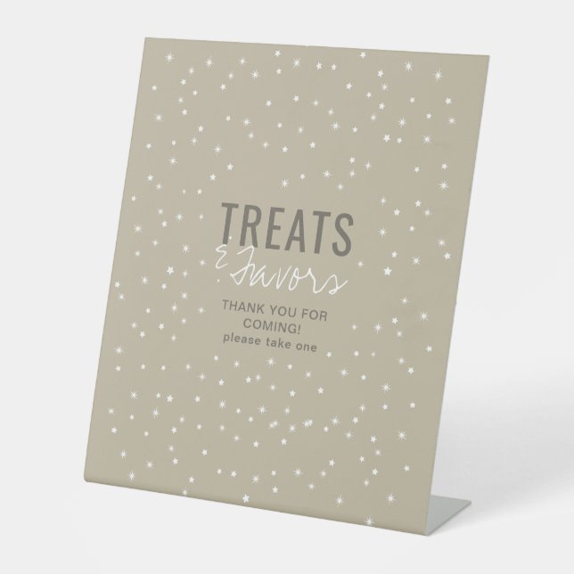 Signe De Table Faveurs & Traitements Aventure Attend des étoiles  (Recto)