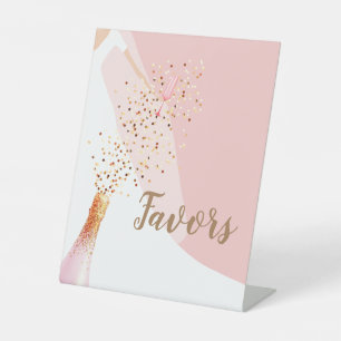 Signe De Table Favors de mariage rose poudré pour la fête de mari