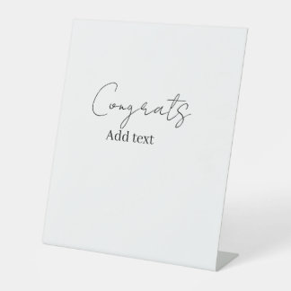 Signe De Table Félicitations diplômé nom date 