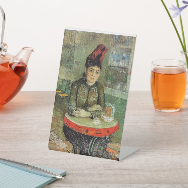 Signe De Table Femme au Café Tambourin, (In SItu)