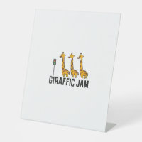 Femme Giraffic Jam Funny Giraffe Giraffe Pun Cute