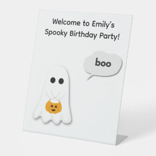 Signe De Table Fête d'anniversaire d'Halloween Conception minim