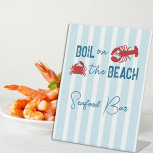 Signe De Table Fête de Fiançailles Bouillabaisse de Fruits de Mer