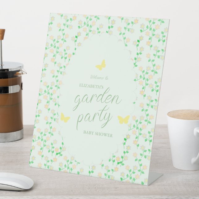 Signe De Table Fête de jardin pour bébé de sexe indifférent (In SItu)