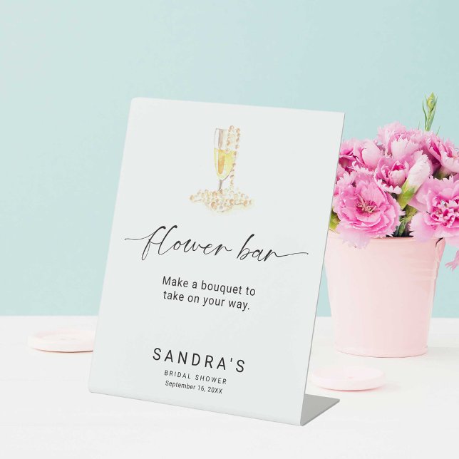 Signe De Table Fête des mariées à barres de fleurs perles et pour (Créateur téléchargé)