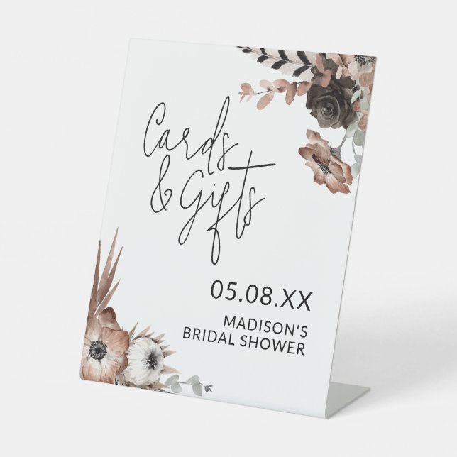 Signe De Table Fête des mariées Cartes & Cadeaux Signal Dusty Ros (Recto)