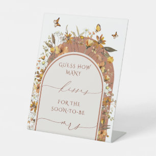 Signe De Table Fête des mariées Fleur sauvage en terre cuite de B